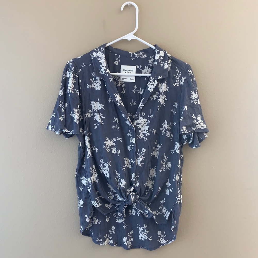 Abercrombie & Fitch Flutter-Sleeve Top